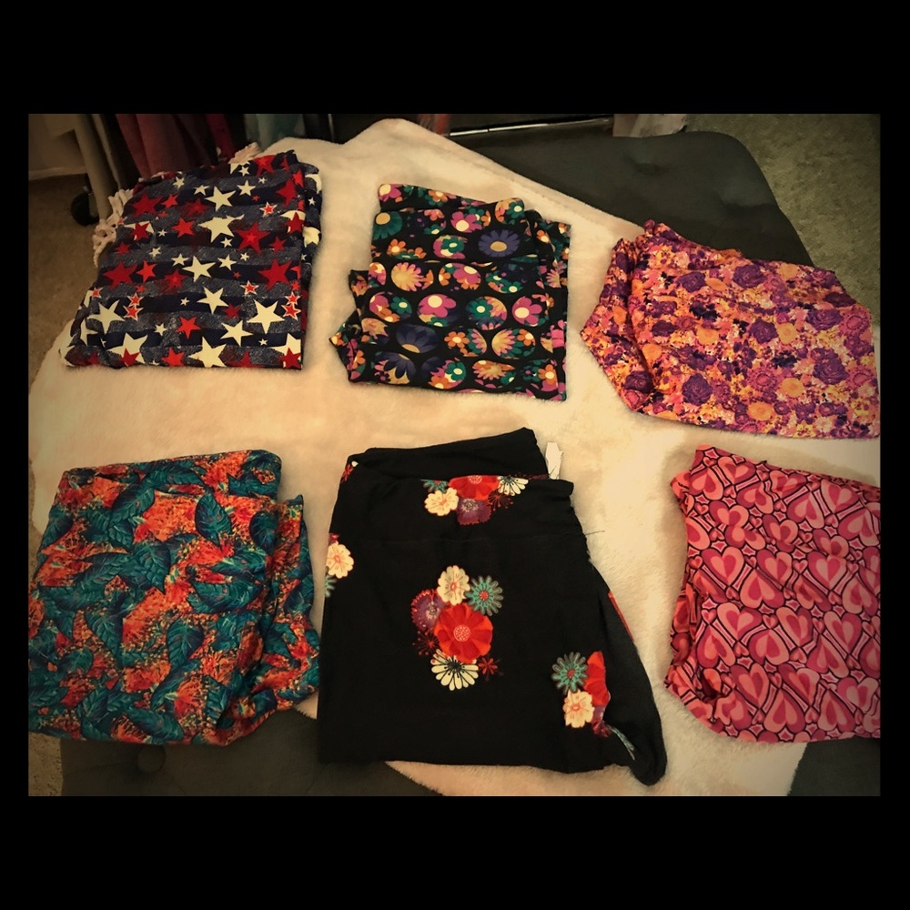 Lularoe TC leggings - $5/each; 4/$15